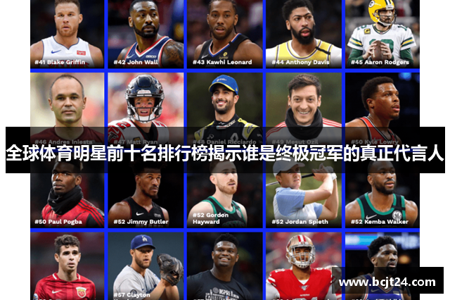 全球体育明星前十名排行榜揭示谁是终极冠军的真正代言人